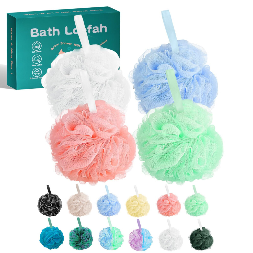 Amazerbst Luffa-Schwamm F R Damen Und Herren, 4 St Ck-image