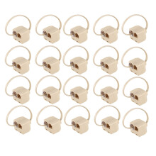 20X RJ11 6P4C 2 Way Outlet Telephone Jack Line Splitter Adapter Beige