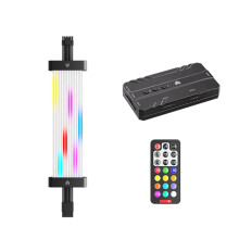 16Pin ARGB Graphics Card Power Supply Cable RGB Extension PSU for 30XX 40XX Cards Black