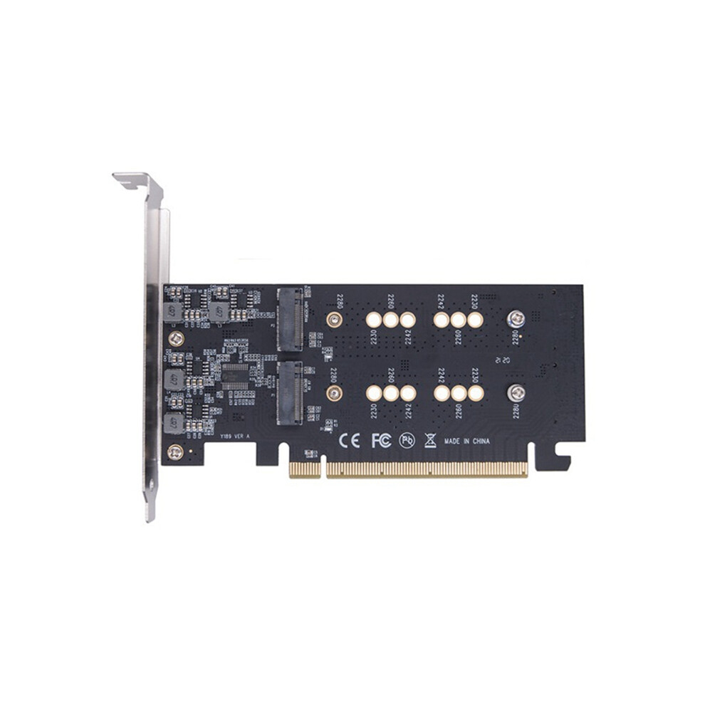 M.2 M Key Ssd To Pcie X16 4 Bay Split Array Card 4X32gbps For Nvme Pci-E 2230 2242 2260 2280 Adapter 4853284754222