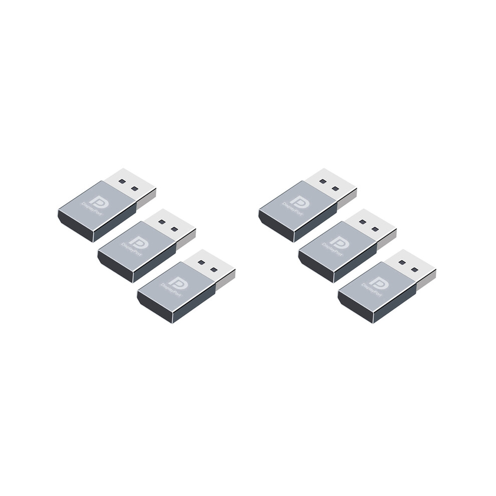 6Pcs 4K Displayport Dummy Plug Dp Virtual Display Edid Headless Ghost Emulator Graphics Card Cheater Cheat 4853284754529