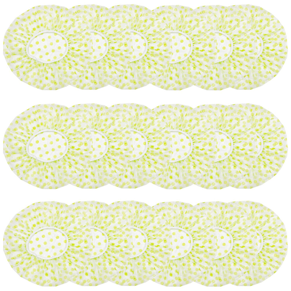 Zgqhzr 18Pcs Shower Caps For Women Plastic Shower Caps Waterproof Bath Caps Plastic Bathing Hair Cap Disposable Shower Caps For Shower Spa Salon House