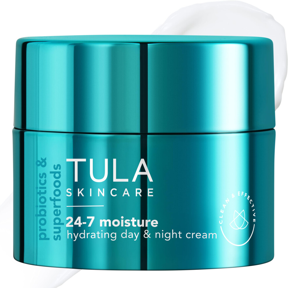 TULA Skin Care 24-7 Chrome Hydrating Day & Night Cream - Anti-Aging Moisturizer for Face  Contains Watermelon & Blueberry Extract in Chrome Packaging