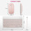10 Inch Bluetooth Keyboard Rechargeable Ultra-Slim Wireless Mouse Set for Android Tablet A 8