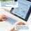10 Inch Bluetooth Keyboard Rechargeable Ultra-Slim Wireless Mouse Set for Android Tablet E 4