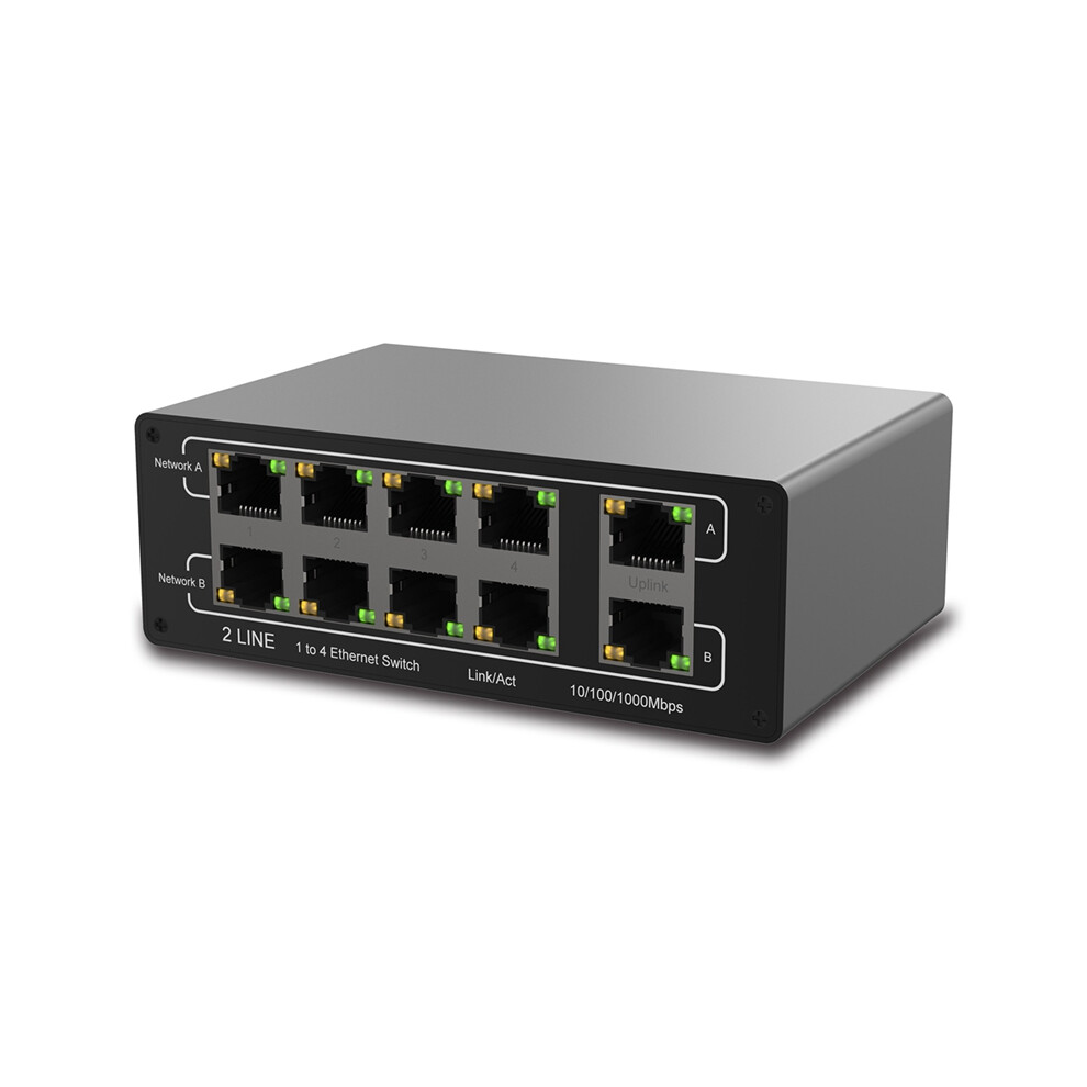 Network Gigabit 8-Port Sharer Rj45 Expansion Port Splitter Simultaneous Internet Access 4853284756509