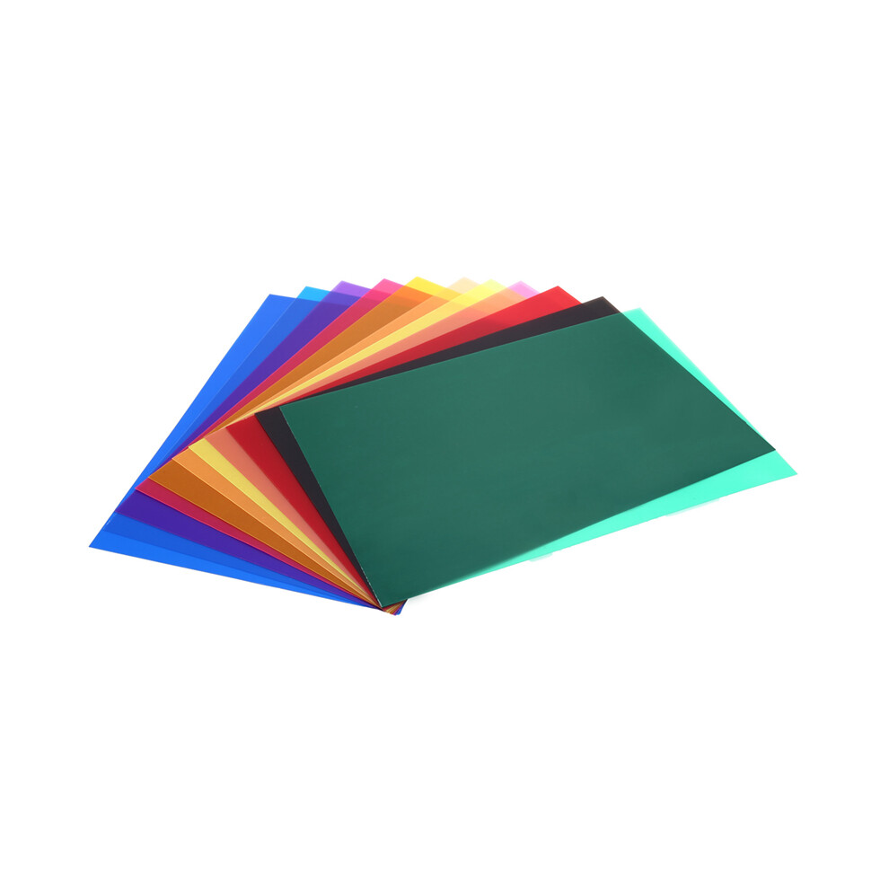 300X210x0.25mm 11Pcs Pvc Filter Set, Color Correction Overlays For Film, Video, Photo, Stage Ing Light 4853284756936