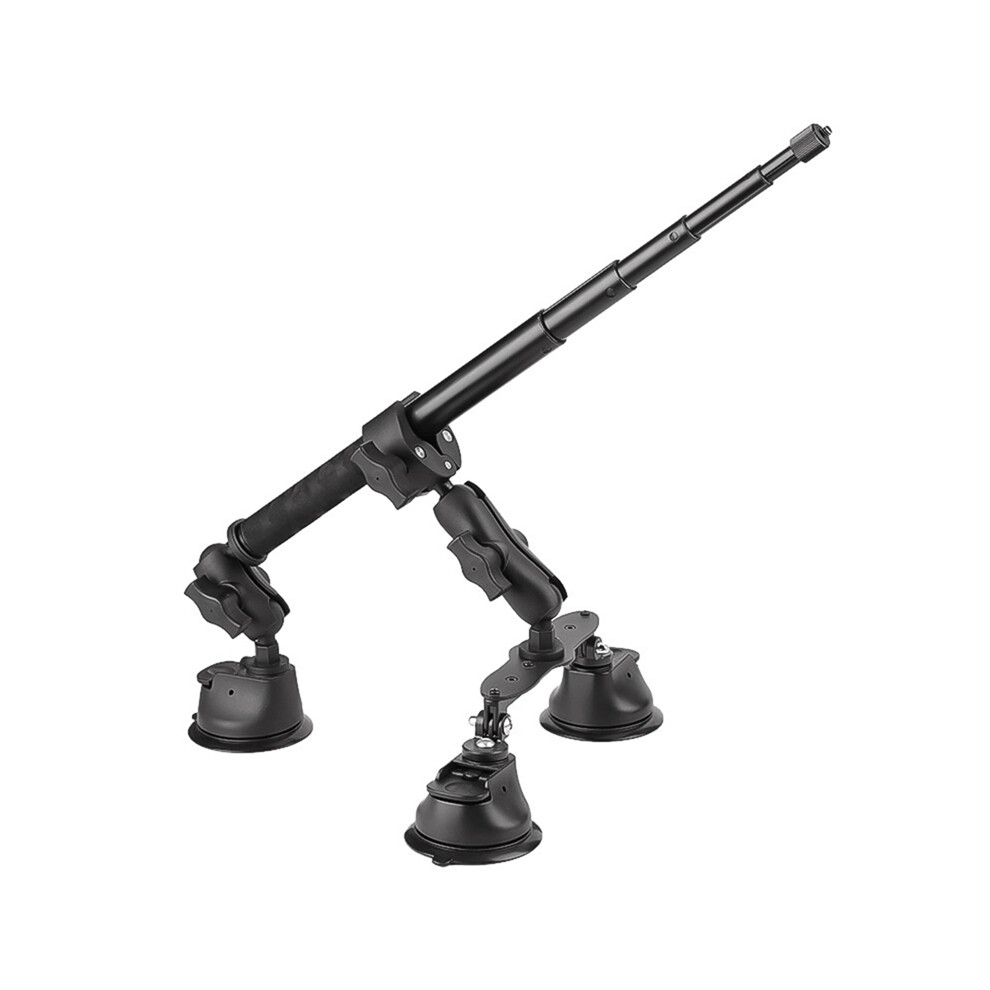 Car Suction Cup Mount Kit with Selfie Stick Ball Adapter for X4 X3 Action Camera Accessories