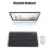 Bluetooth Keyboard Portable for Tablet PC Gaming Accessories Black 7