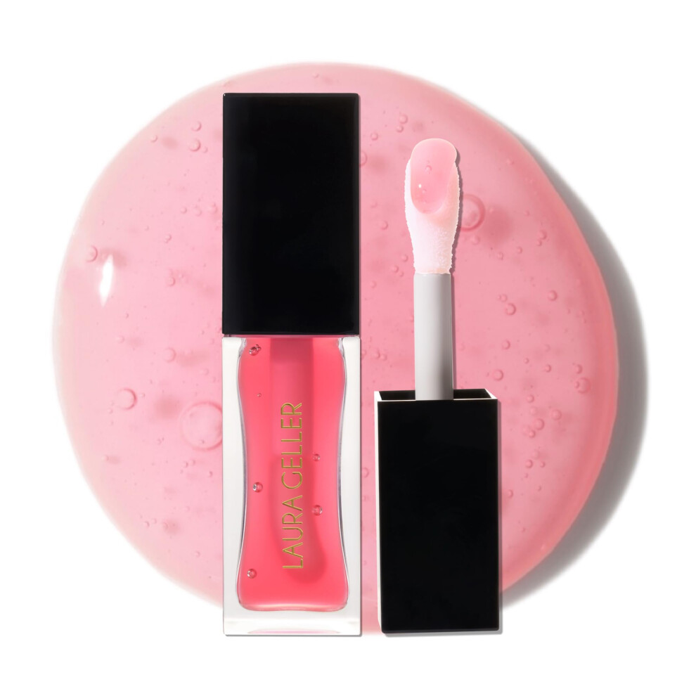 ???A G???E? ??A ????? Pink Laura Geller New York Fine Shine Glossy Lip Oil Sweet - Hydrating Lip Gloss