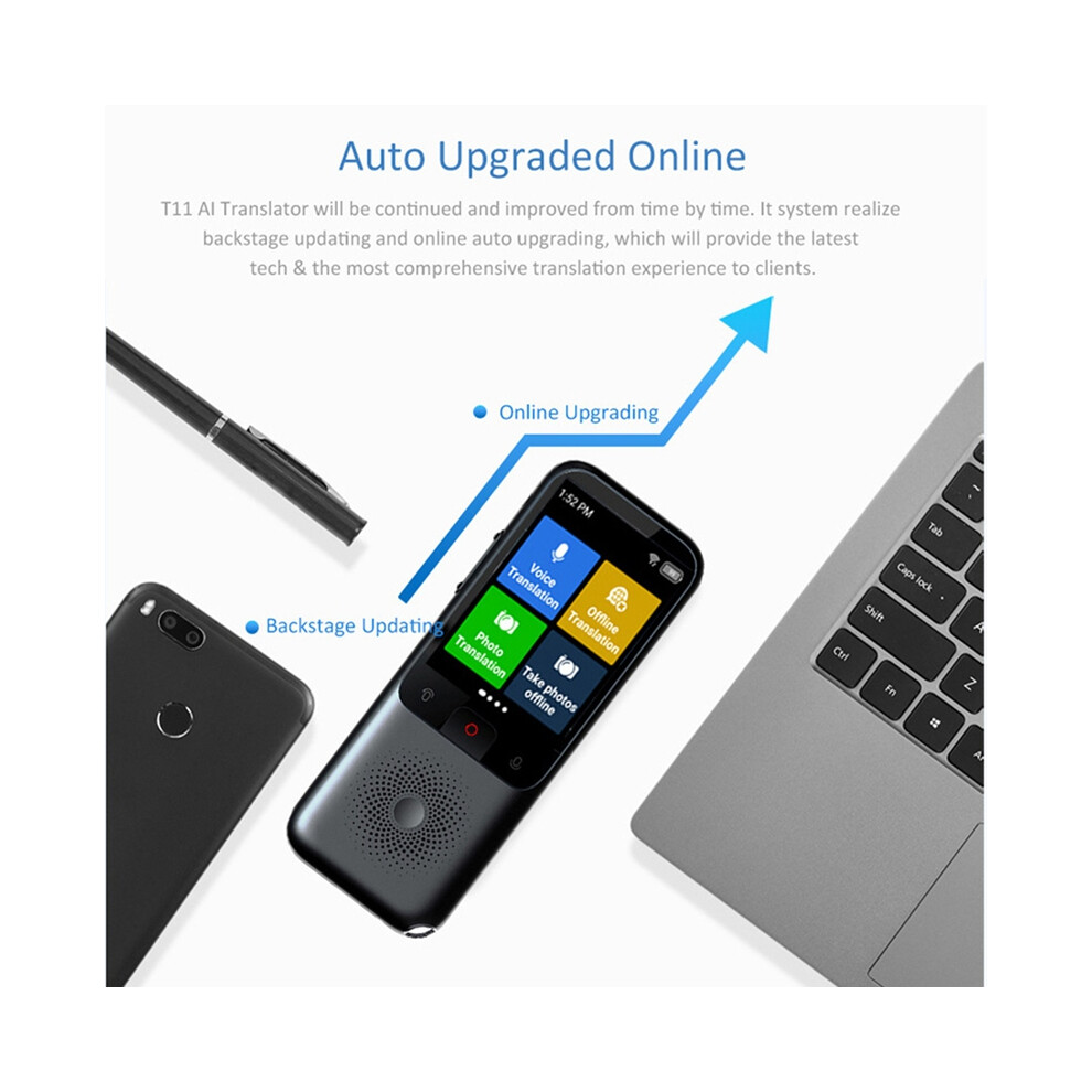 T11 Smart Voice Translator 138 Languages Wifi Enabled, Real-Time Translation For Business & Travel, Offline Capabilities 4853284761275