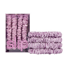 slip Skinny Scrunchies: Anti-Crease Anti-Breakage Slipsilk Design Protects Delicate Hair | Includes 4 Pure Silk Scrunchies Wildflower