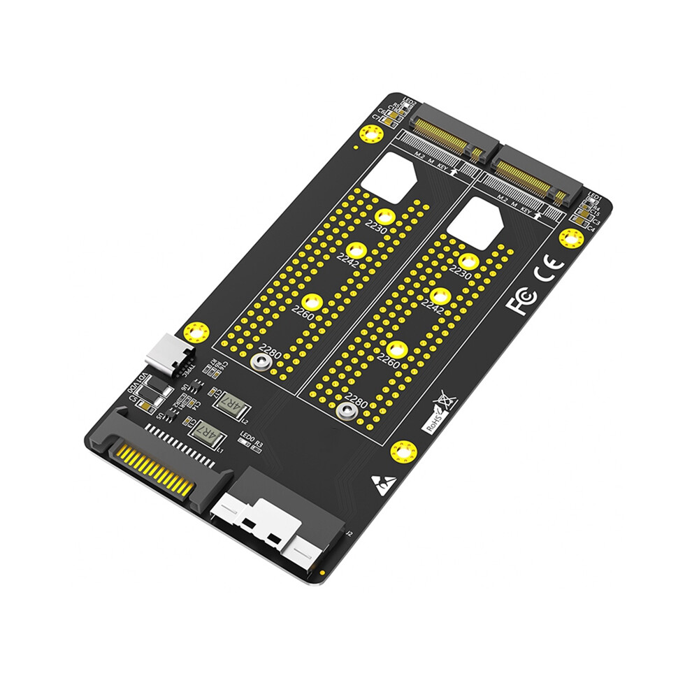 Dual 2X M.2 Nvme Ssd To Sff-8654 8X Adapter (Pcie Bifurcation Motherboard Is Required) 4853284760421