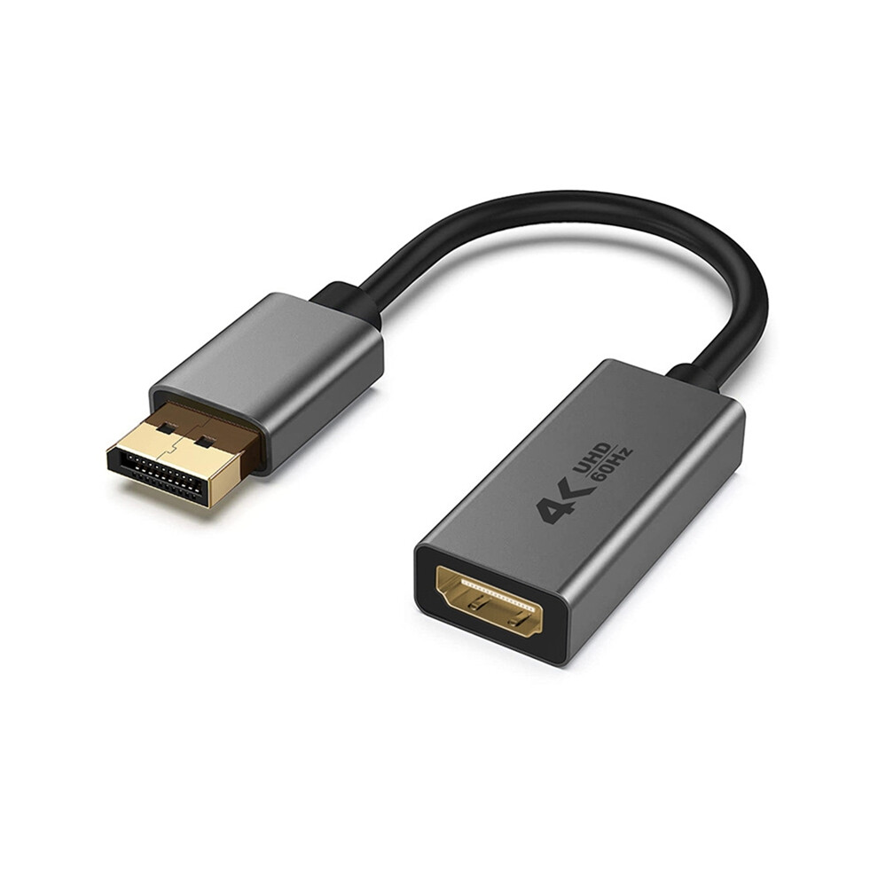 4K Display Port To -Compatible Adapter,-Directional Displayport (Dp) Computer Screen Monitor Converter 60Hz 4853284760452