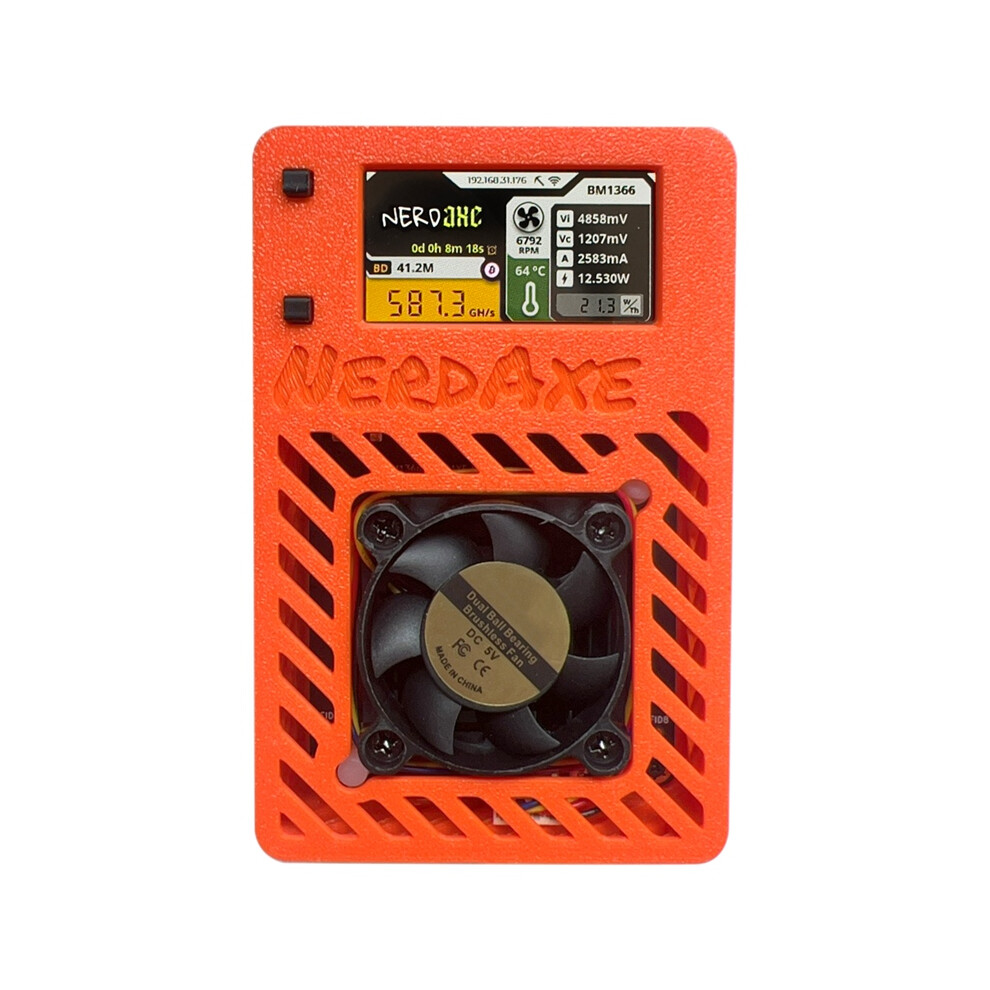Photos - PSU Miner Nerdminer 500Gh/S S19XP BM1366 ASIC Bitcoin Mini with 1.9 Inch Display AU Plug