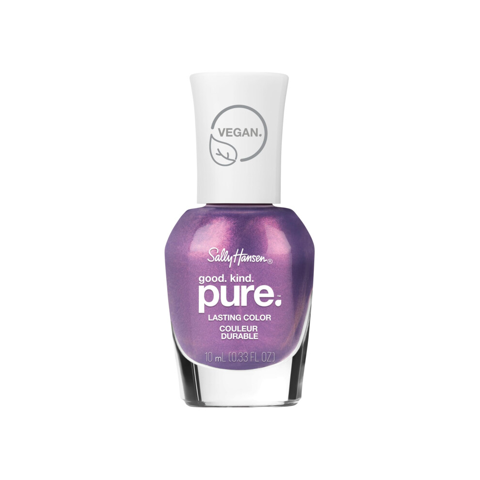 Sally Hansen Good.Kind.Pure.  Iris Dusk  16-free and 100% Vegan  Long Lasting  Purple Nail Polish