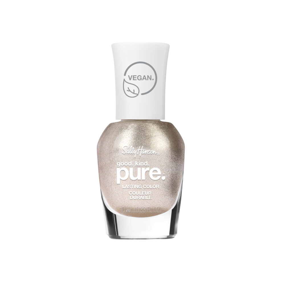 Sally Hansen Good.Kind.Pure.  Gilded Serenade  16-Free and 100% Vegan  Long Lasting  Gold Nail Polish