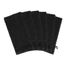COTTON CRAFT Badehandske - Eksfolierende handske - S?t med 6 Euro Spa Waffle Weave h?ndkl?dehandske - 100 % bomuld Body Shower Handske Vaskeklud