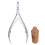 GERMANIKURE Professional Cuticle Nipper in Cork Case  Double Sharpened  Single Spring  Ethically Made in Solingen Germany 1