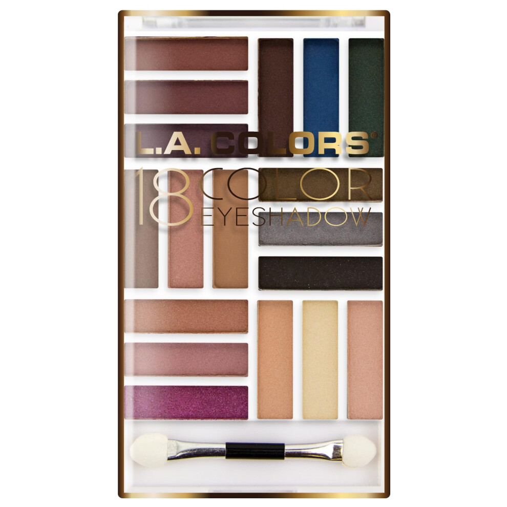 L.a. Colors 18 Color Eyeshadow Palette Shady Lady Ces751