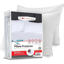 Guardmax Premium Throw Pillow Protector with Zipper - 24 X 24 - 4 Pack of Waterproof and Bed Bug Proof Pillow Covers - Pillowcases Protect Against All