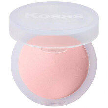 Kosas Cloud Set Baked Setting & Smoothing Powder Candy (rosa puro) e mscara de folha de cortesia