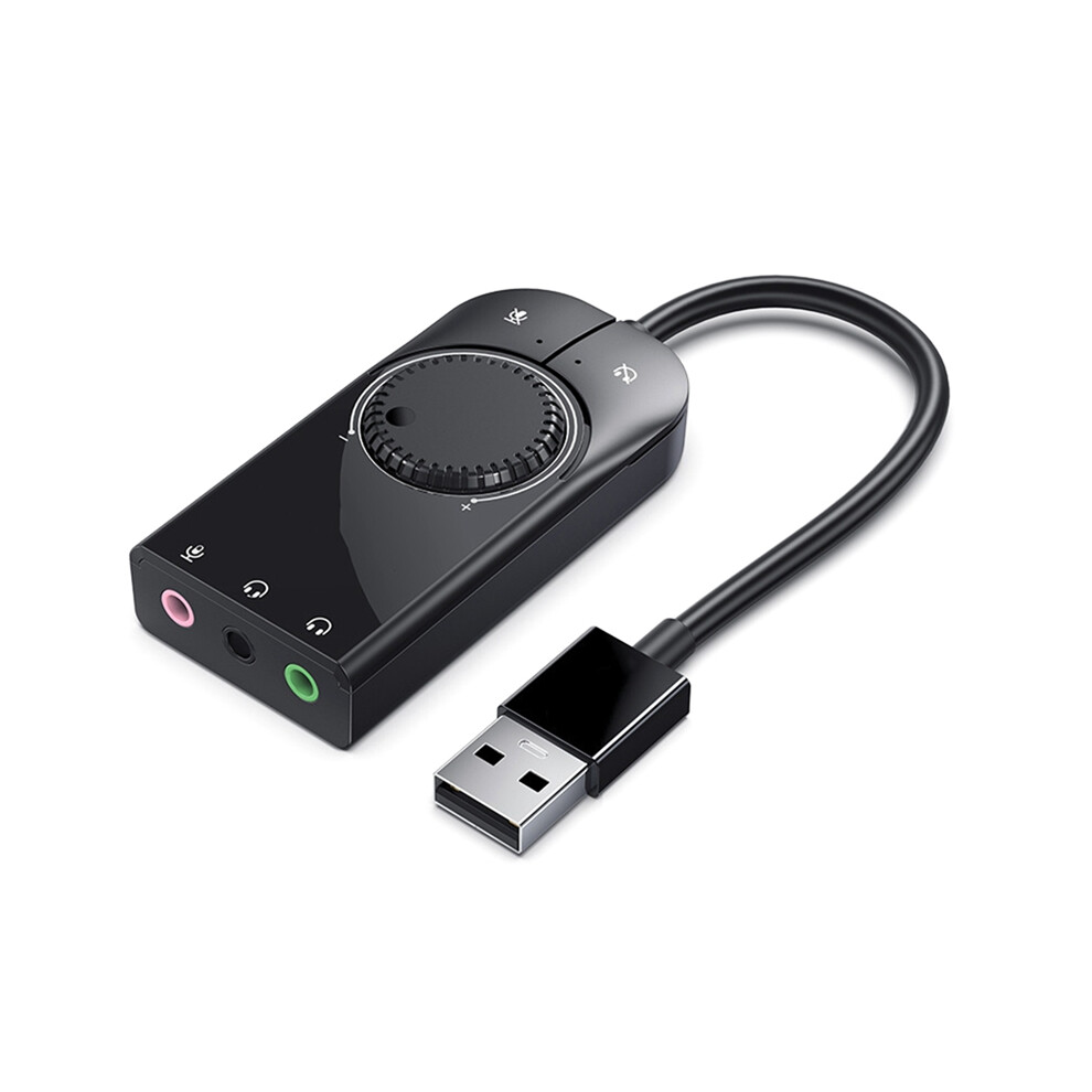 Sound Card Usb Audio Interface External 3.5Mm Microphone Adapter Soundcard For Pc Headphone 4853284763866