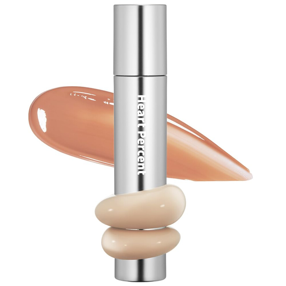 Heart Percent Dote On Mood One Way Glowy Tint  Glass-like High Shine Glossy Finish w/Long-Lasting Luminous Color Lip Stain for Glowy Look  #01. Bare N-image-OPC-PGDQMMY-NEW