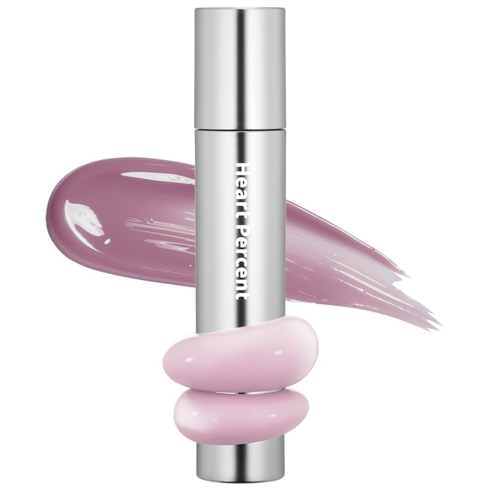 Heart To Heart Heart Percent Dote On Mood One Way Glowy Tint Glass-Like High Shine Glossy Finish W/Long-Lasting Luminous Color Lip Stain For Glowy Look #02. Pale M