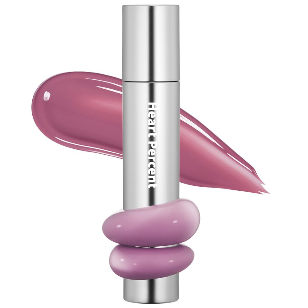 Heart To Heart Heart Percent Dote On Mood One Way Glowy Tint Glass-Like High Shine Glossy Finish W/Long-Lasting Luminous Color Lip Stain For Glowy Look #06. Faded