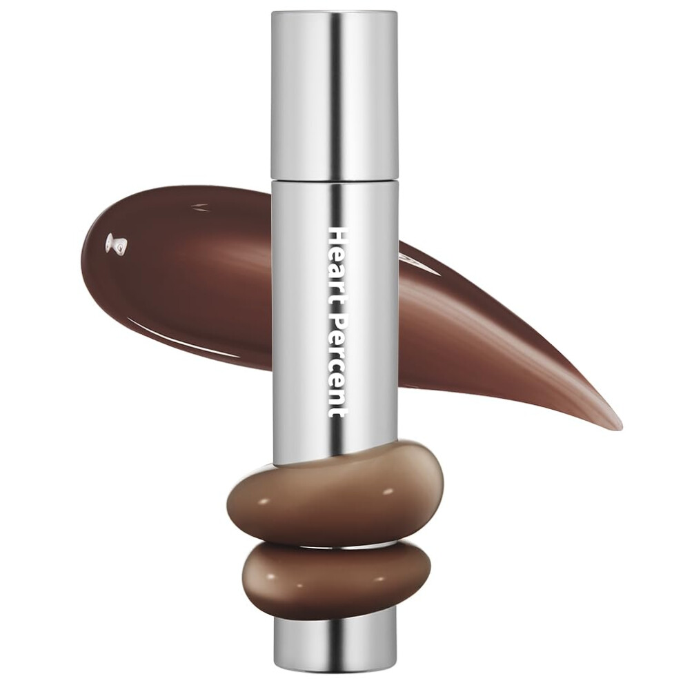 Heart To Heart Heart Percent Dote On Mood One Way Glowy Tint Glass-Like High Shine Glossy Finish W/Long-Lasting Luminous Color Lip Stain For Glowy Look #08. Earthy