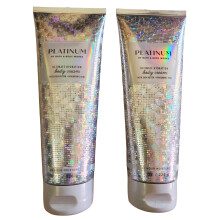 Bath & Body Works Platinum Ultimate Hydration Body Cream 8 ounces verpakking van 2
