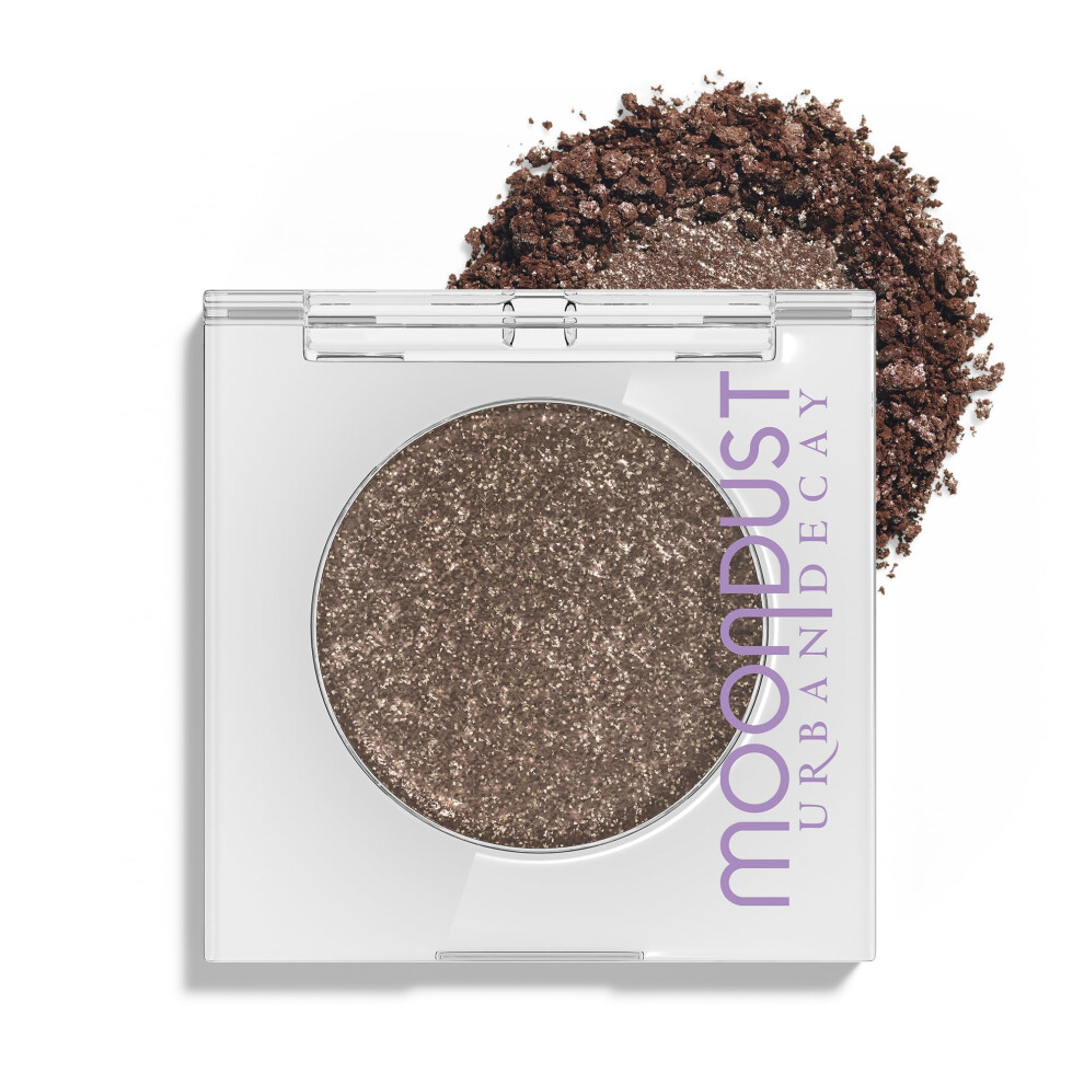 URBAN DECAY 24/7 Moondust Glitter Eyeshadow Single (Diamond Dog - Brown with Gold + Silver Sparkle)  Buildable Sparkly Eye Glitter  Long-lasting Shimm