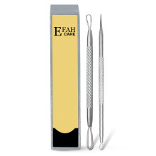 EFAH Care 2Pcs Stainless Steel Pimple Extractor Acne Treatment Tool Surgical Blemish Grade Blackhead Remover Perfect for face and Nose Easy to Clean