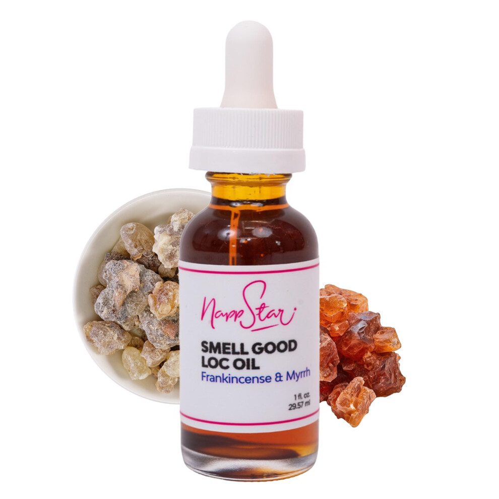 Nappstar Frank & Myrrh Scented Smell Good Loc Oil Aromatic Hair Fragrance For Dreadlocks And Natural Textured Hair 1 Fl Oz