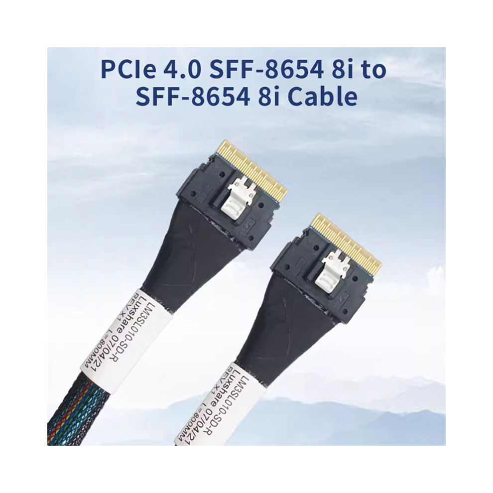 High Speed Pcie 4.0 Slimsas Sff8654 8I To 9500 Series Nvme Available Cable External Video Card Adapter 0.5M 4853284770321