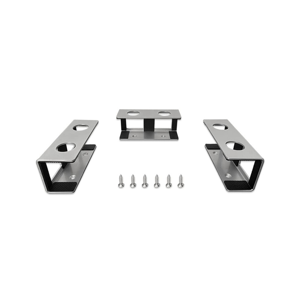 Under Desk Laptop Stand, Metal Shelf Holder For Laptop, Keyboard With Anti-Scratch Silicone (Silver) Silver 4853284771090
