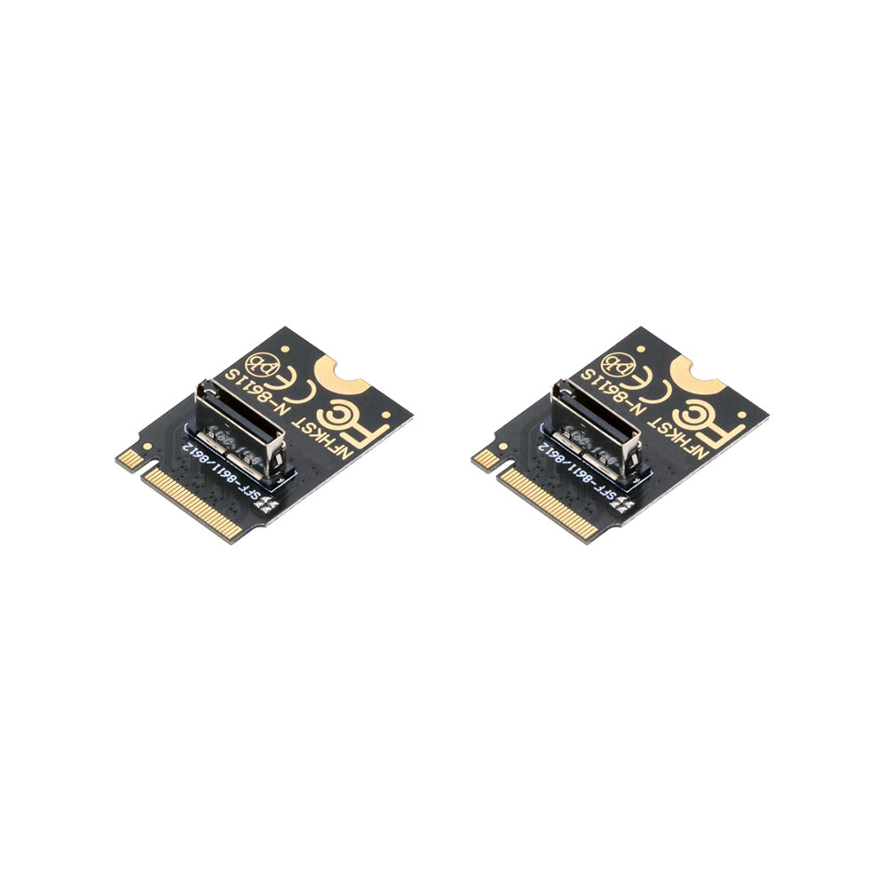 2X 2230 Nvme M.2 Male To Oculink Sff-8612 Sff-8611 Pci-E4.0 67 Pin Female Vertical Host Adapter For Nvme U.2 Ssd Egpu 4853284772592
