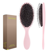 Jurrissa Boar Bristles hajkefe noknek s frfiaknak Detangling hajkefe simt masszzshoz Add Shine-Nylon&Boar Bristles Detangler kefe az egszsges