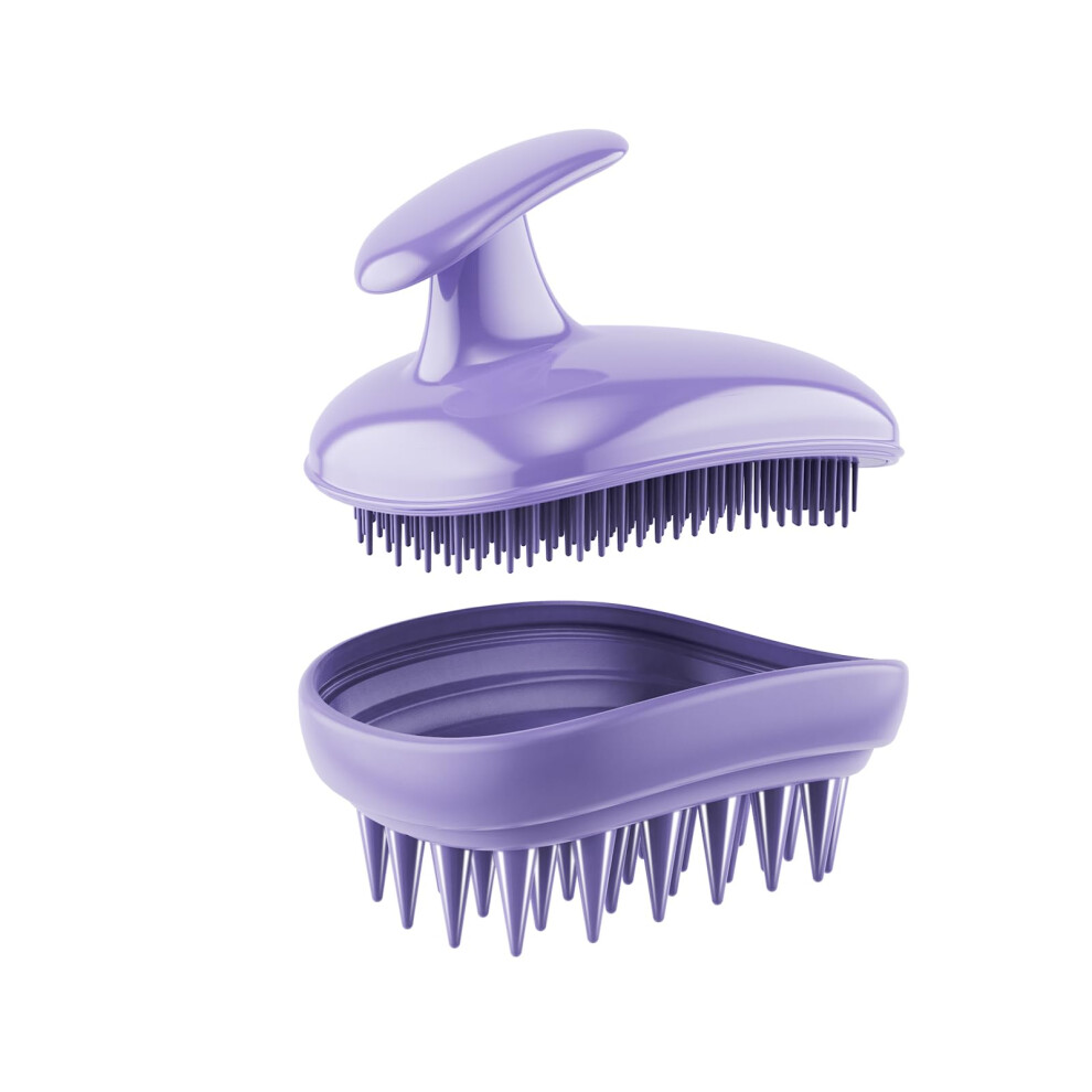 Rebex 2-In-1 Scalp Massager Shampoo Brush Scalp Scrubber Exfoliator Brush For Removing Dandruff & Hair Growth Detangling Scrubber For Wet Or Dry Hair - For
