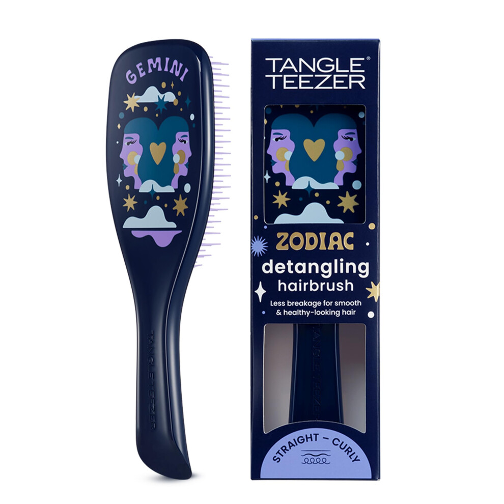 Tangle Teezer Zodiac Ultimate Detangler Hairbrush for Wet & Dry Hair  Eliminates Knots & Reduces Breakage for All Hair Types  Gemini
