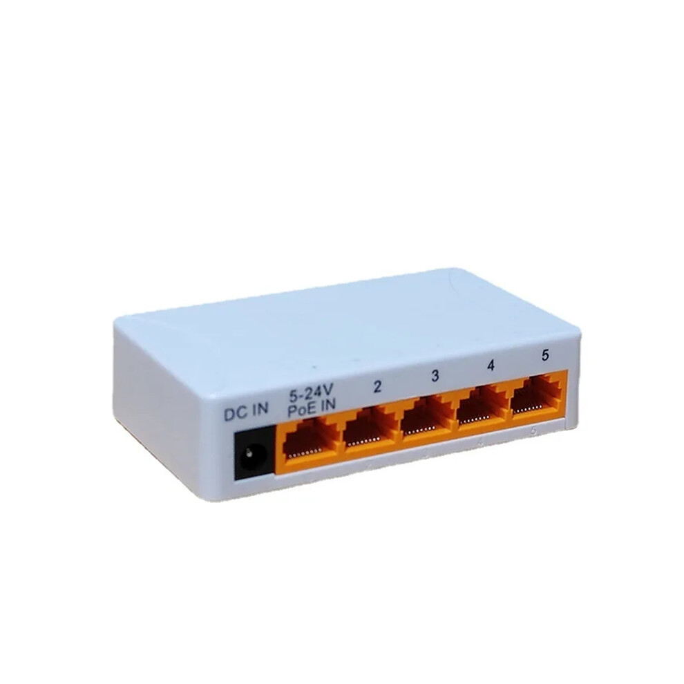 5 Port 100Mbps Poe Extender Network Switch Repeater Support Ieee802.3af/At/Bt 100M For Nvr Ipc 4853284773438