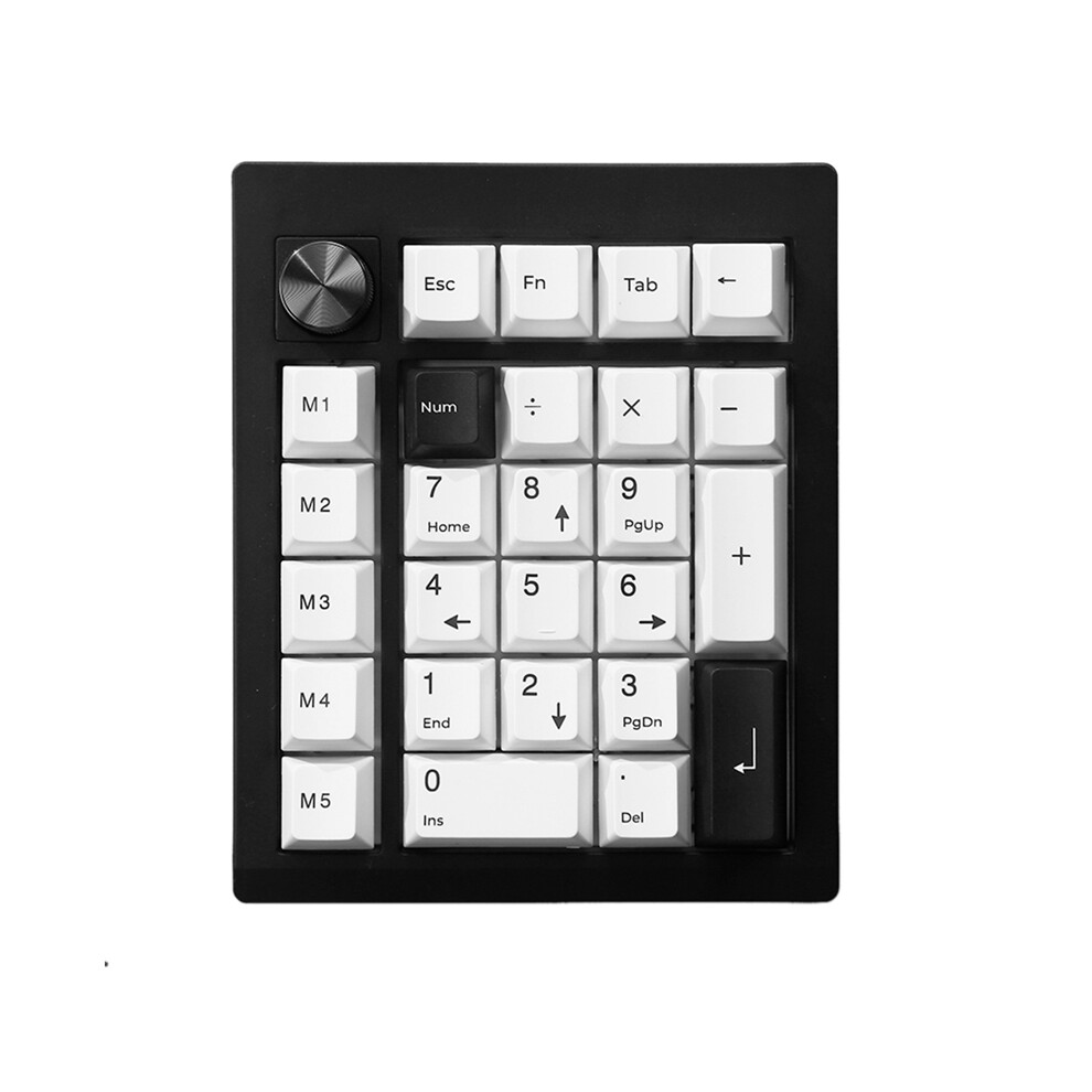 Gmk26 Bluetooth Mechanical Keyboard 5.0/2.4Ghz/Wired Hot Swappable Numpad Programmable For Win/ Support Qmk/Via Black 4853284773636