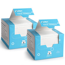 AIDEA Face Towels Disposable-100Ct (2 Box) Clean Facial Towels Face Cloths Facial Cleansing Wipes for Sensitive Skin Face Towelettes for Makeup Rem