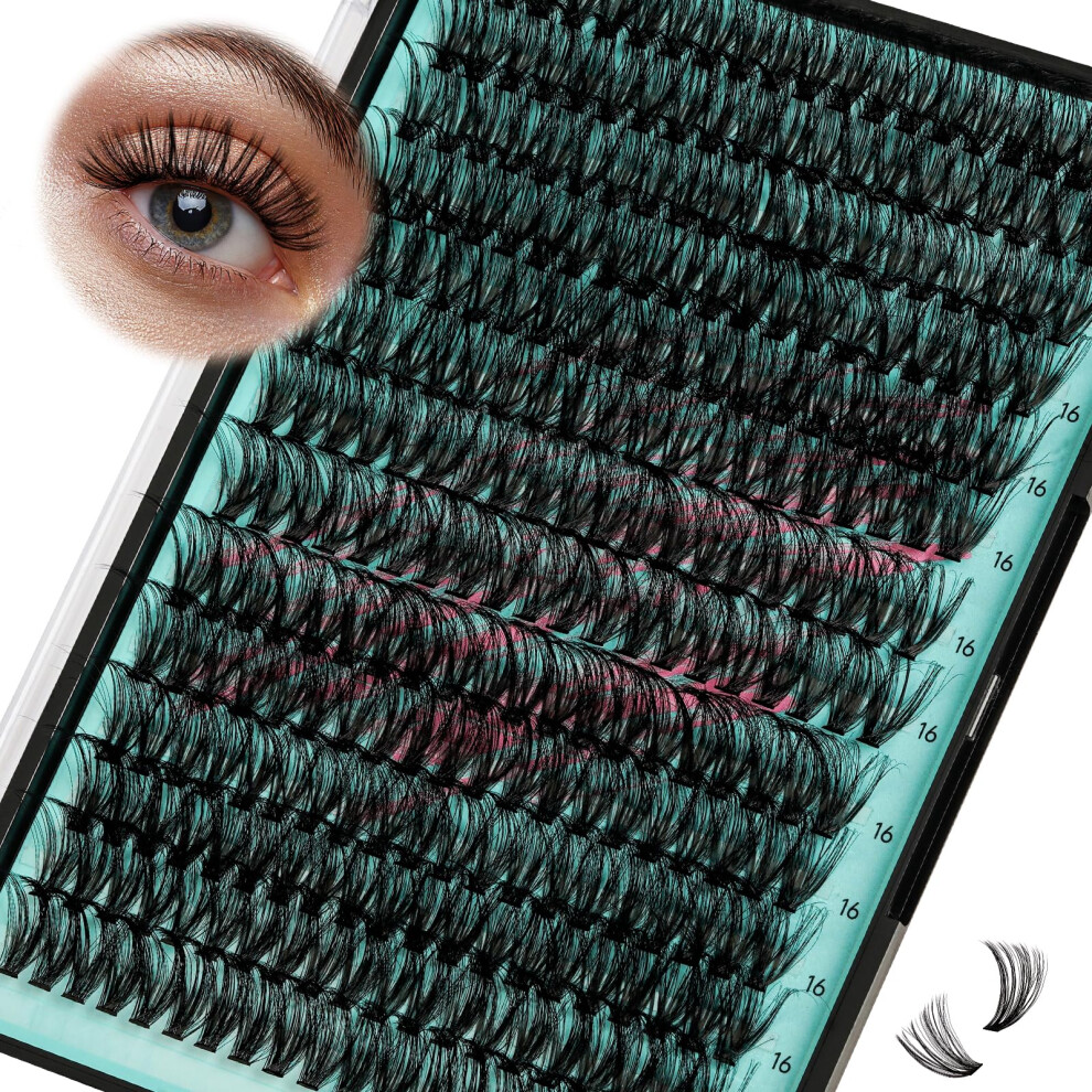 Amzgirl Lash Lash Clusters Wispy 280Pcs Eyelash Extension 60D Cluster Lashes Individual Lashes Diy Lash Extension Natural Look Cluster Eyelash Extensions Soft Fals