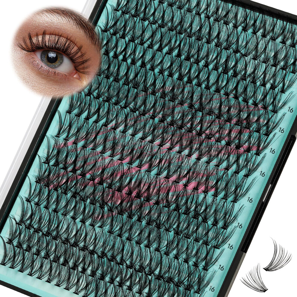 Amzgirl Lash Lash Clusters Wispy 280Pcs Eyelash Extension 30D Cluster Lashes Individual Lashes Diy Lash Extension Natural Look Cluster Eyelash Extensions Soft Fals