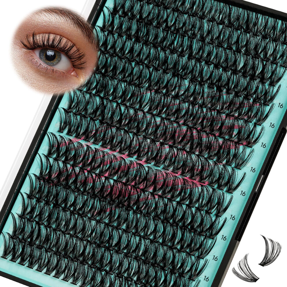 Amzgirl Lash Lash Clusters Wispy 280Pcs Eyelash Extension 40D Cluster Lashes Individual Lashes Diy Lash Extension Natural Look Cluster Eyelash Extensions Soft Fals