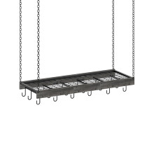 CHOEZON Hanging Pot Rack  35.4 L x 13 W Ceiling Pot Hanger  Industrial Style Pot Rack  Wall Mounted Pot Hanger for Kitchen  Pot and Pan Hanging Ra