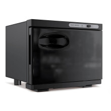 Handtuchwärmer Schrank, 8L Heizgerät für Badetücher, Spa, Haarpflege, Salon & Zuhause - Schwarz