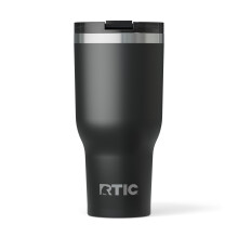 RTIC 40oz Essential Tumbler with Lid  Insulated  Stainless Steel  Metal  Double Wall Vacuum-Insulation  Ceramic Lined  Travel Cup for Iced Coffee  Tea